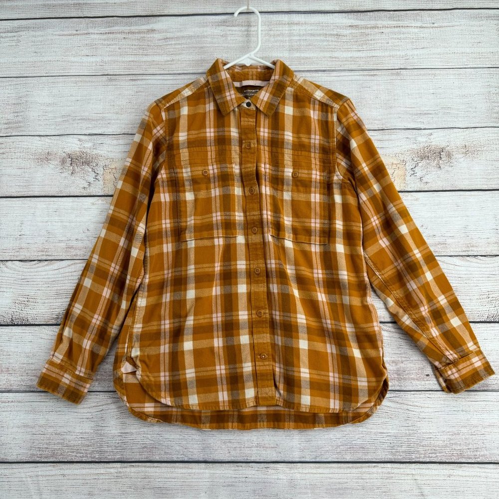 REI Women's Button Down Shirt - Mustard Plaid